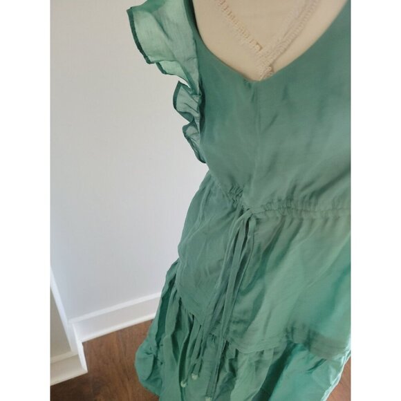 Ciebob Rhaella Sleeveless Tiered Maxi Dress NWT Teal XS - Picture 5 of 9